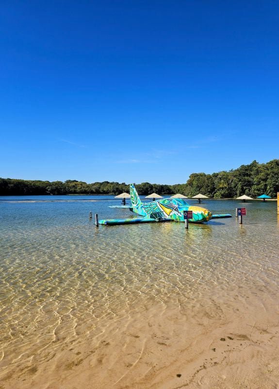 praia segura e sem peixes