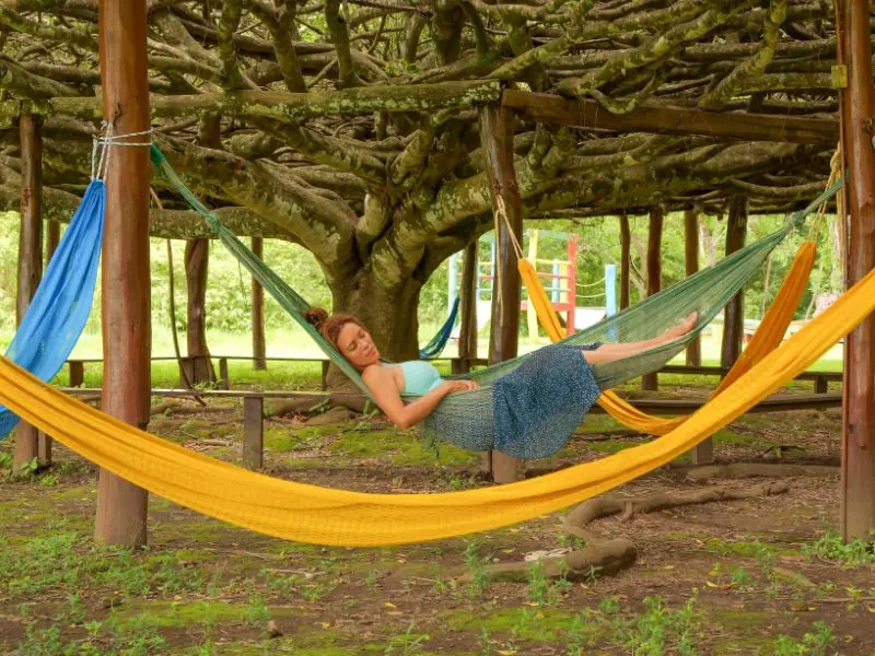 Hammock area at Praia da Figueira