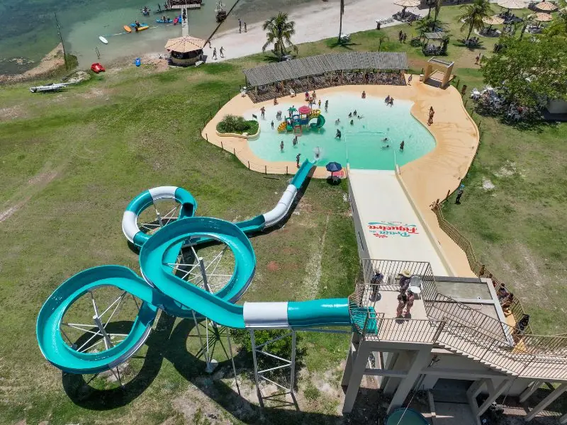 Water slide at Praia da Figueira