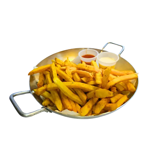 Fries with lemon pepper