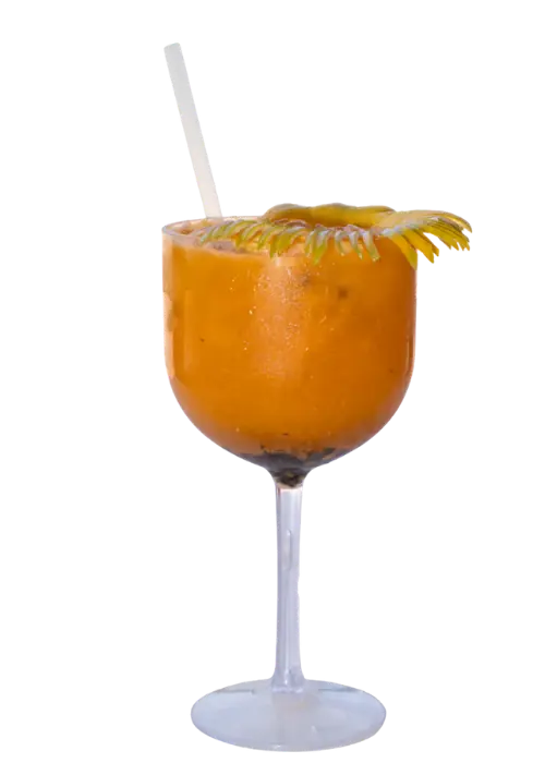 Caipiroska, a vodka and fruit cocktail